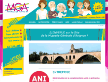 Tablet Screenshot of mutuellegeneraledavignon.com